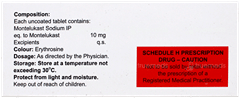 Montegress 10 Tablet 10 Montegress 10 Tablet 10
