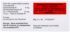 Montegress Lc 10 Tablet 10