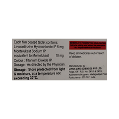 Montgold 10/5 Mg Tablet 10