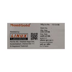 Montgold 10/5 Mg Tablet 10