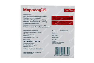 Mopaday 15/500 MG Tablet Er 15