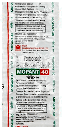 Mopant 40 Mg Tablet 10