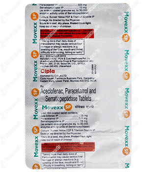 Movexx Sp 100/325/15 MG Tablet 10