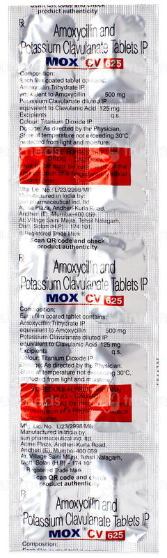 Mox Cv 625 Tablet 10
