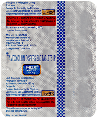 Mox 125Mg Kidtab 15