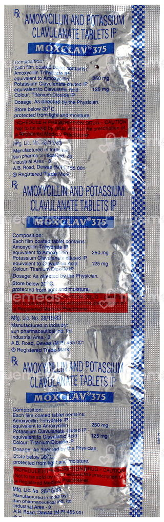 Moxclav 375 Tablet 10