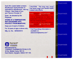 Moxif 400 Tablet 5 Moxif 400 Tablet 5