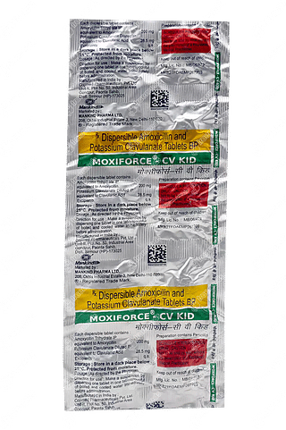 Moxiforce Cv Kid 200/28.5 MG Tablet 10