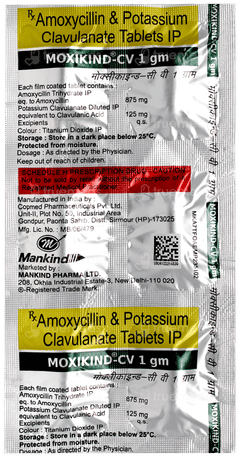 Moxikind Cv 1gm Tablet 6