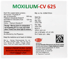 Moxilium Cv 500/125 MG Tablet 6