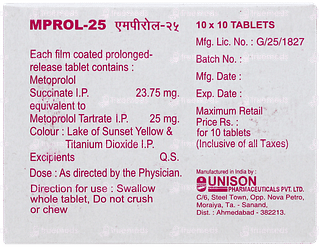 Mprol 25 Tablet 10