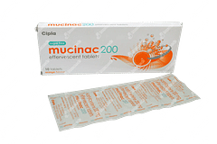 Mucinac 200 MG Orange Sugar Free Tablet 10