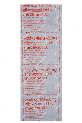 Mucinac 600 MG Eff Tablet 10