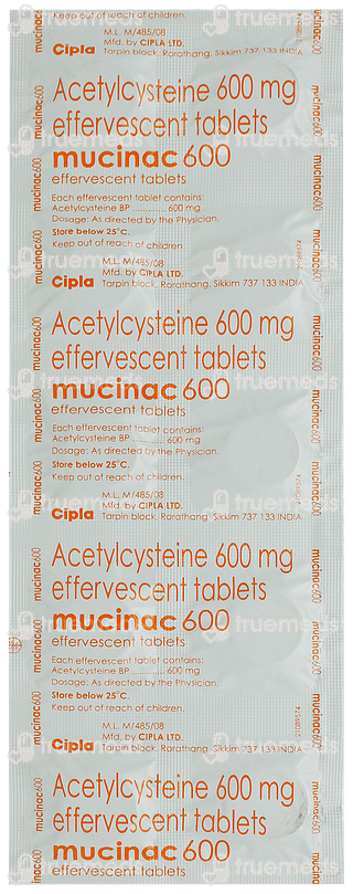 Mucinac 600 Effervescent Tablet 10