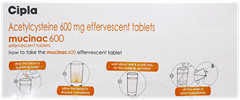 Mucinac 600 Orange Flavour Sugar Free Effervescent Tablet 10 Mucinac 600 Orange Flavour Sugar Free Effervescent Tablet 10