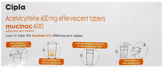 Mucinac 600 Orange Flavour Sugar Free Effervescent Tablet 10
