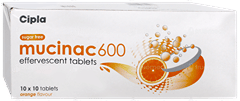 Mucinac 600 Orange Flavour Sugar Free Effervescent Tablet 10 Mucinac 600 Orange Flavour Sugar Free Effervescent Tablet 10