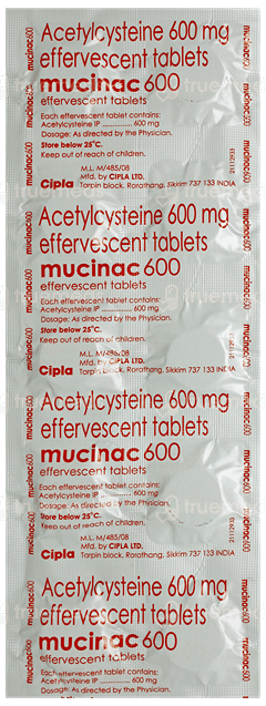 Mucinac 600 Orange Flavour Sugar Free Effervescent Tablet 10 Mucinac 600 Orange Flavour Sugar Free Effervescent Tablet 10