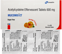 Mucomix Et Orange Flavour Sugar Free Effervescent Tablet 10 Mucomix Et Orange Flavour Sugar Free Effervescent Tablet 10
