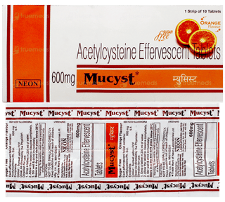 Mucyst Orange Flavour Sugar Free Effervescent Tablet 10
