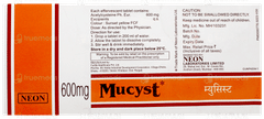 Mucyst Orange Flavour Sugar Free Effervescent Tablet 10 Mucyst Orange Flavour Sugar Free Effervescent Tablet 10