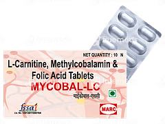 Mycobal Lc 500 Mg/1.5 Mg/1500 MCG Tablet 10