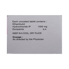 Mycobutol 1000 MG Tablet 10