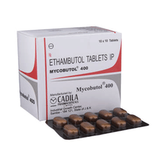 Mycobutol 400 MG Tablet 10