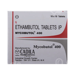 Mycobutol 400 MG Tablet 10
