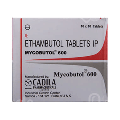 Mycobutol 600 MG Tablet 10