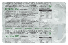 Mymitol Dc 550 Mg/13.8Mg/400Iu/600Mg/500Mcg Tablet 10 Mymitol Dc 550 Mg/13.8Mg/400Iu/600Mg/500Mcg Tablet 10