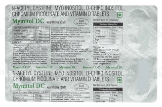 Mymitol Dc 550 Mg/13.8Mg/400Iu/600Mg/500Mcg Tablet 10