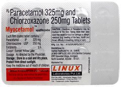 Myocetamol Tablet 10 Myocetamol Tablet 10