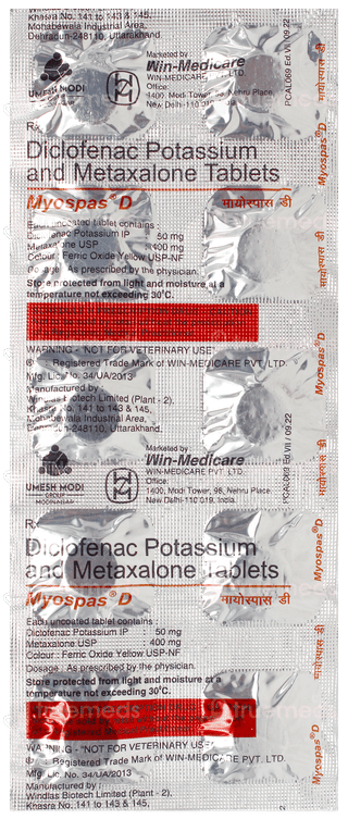 Myospas D Tablet 10