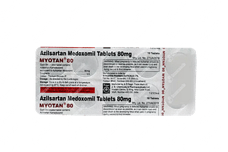 Myotan 80 MG Tablet 10