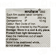 Naprodom 250/10 MG Tablet 10 Naprodom 250/10 MG Tablet 10