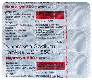 Naprosyn 500 MG Plus Tablet 15