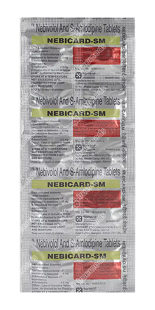 Nebicard Sm 5/2.5 MG Tablet 10