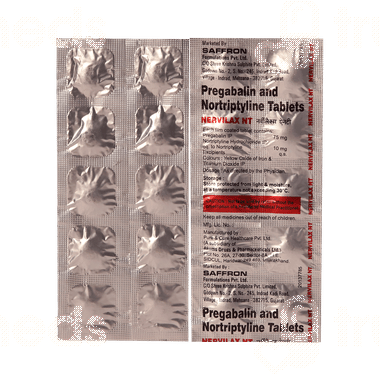 Nervilax Nt 7510 Mg Tablet 10 - Uses, Side Effects, Dosage, Price ...