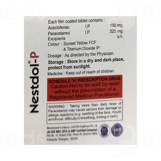 Nestdol P 100/500 MG Tablet 10