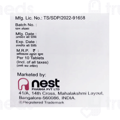 Nestdol P 100/500 MG Tablet 10 Nestdol P 100/500 MG Tablet 10
