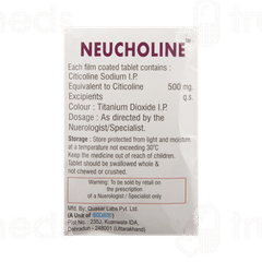 Neucholine 500 Tablet 10 Neucholine 500 Tablet 10