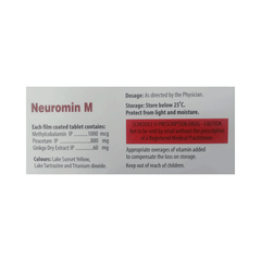 Neuromin M 1500 Mcg/800mg Tablet 10