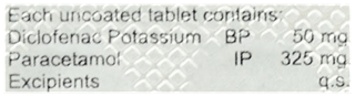 Ngflam P 50/325 Mg Tablet 10