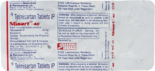 Ngsart 40 Mg Tablet 10