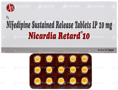 Nicardia Retard 10 Tablet 15