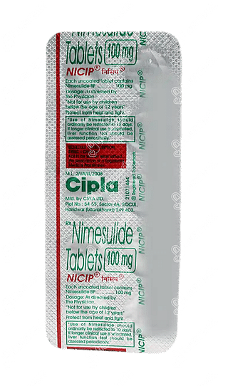 Nicip 100 MG Tablet 10