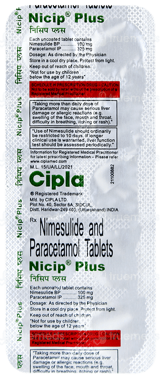 Nicip Plus Tablet 10