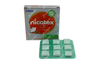 Nicotex 2mg Cinnamon Flavour Sugar Free Nicotine Gum 9