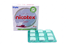 NICOTEX 4MG CINNAMON FLAVOUR SUGAR FREE NICOTINE GUM 9